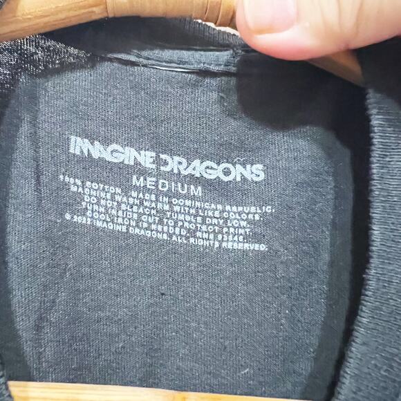 Imagine Dragons black cropped t-shirt size medium - Picture 2 of 3